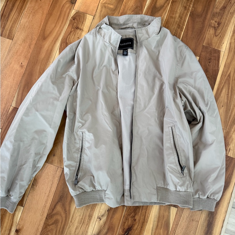Van Heusen Light Tan Bomber Jacket